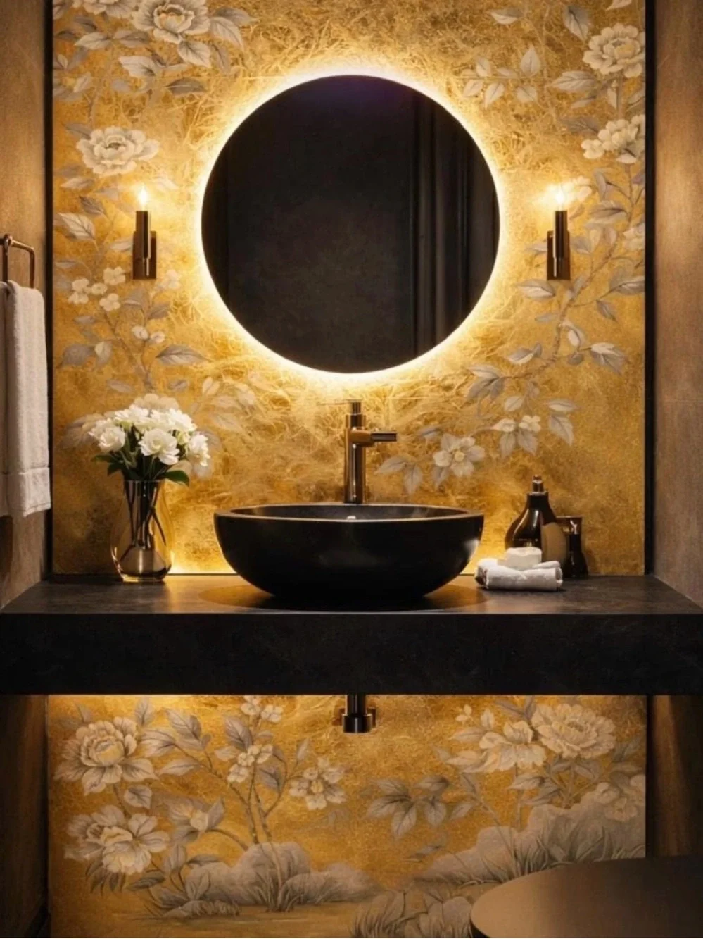 Tempaper Distressed Gold Leaf Removable Wallpaper Roll - Selling 2 rolls